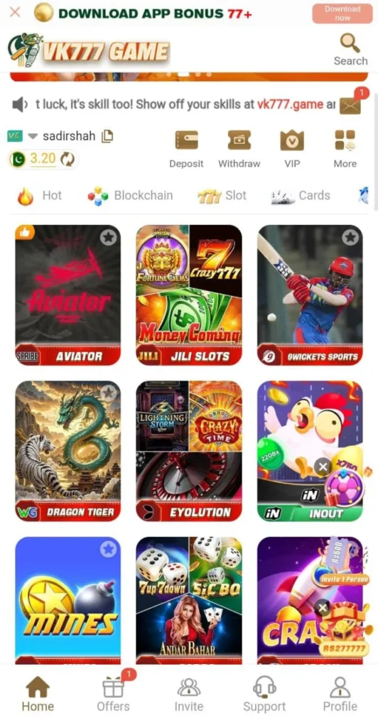 VK777 Game apkspribe.com