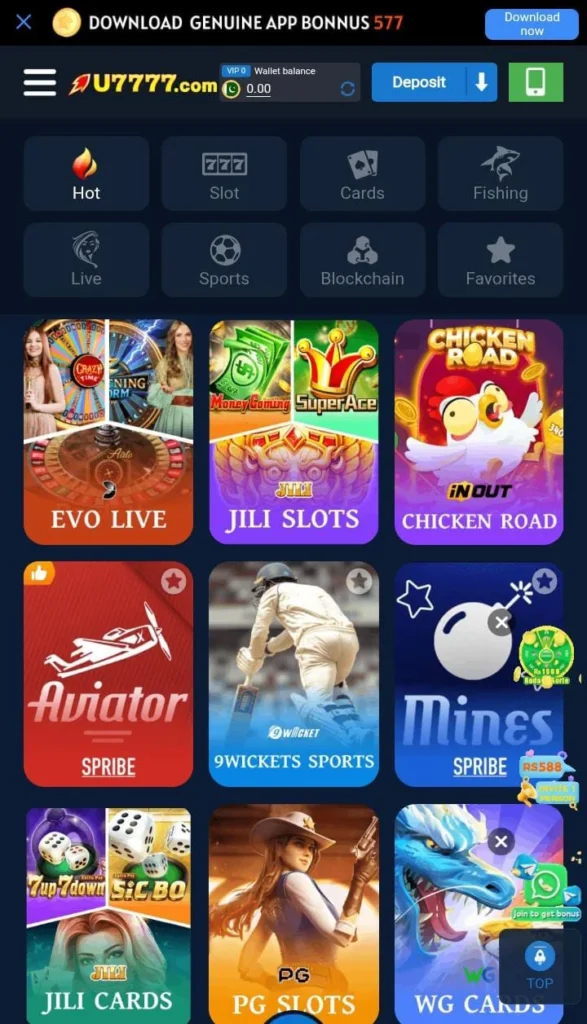 U7777 Game apkspribe.com